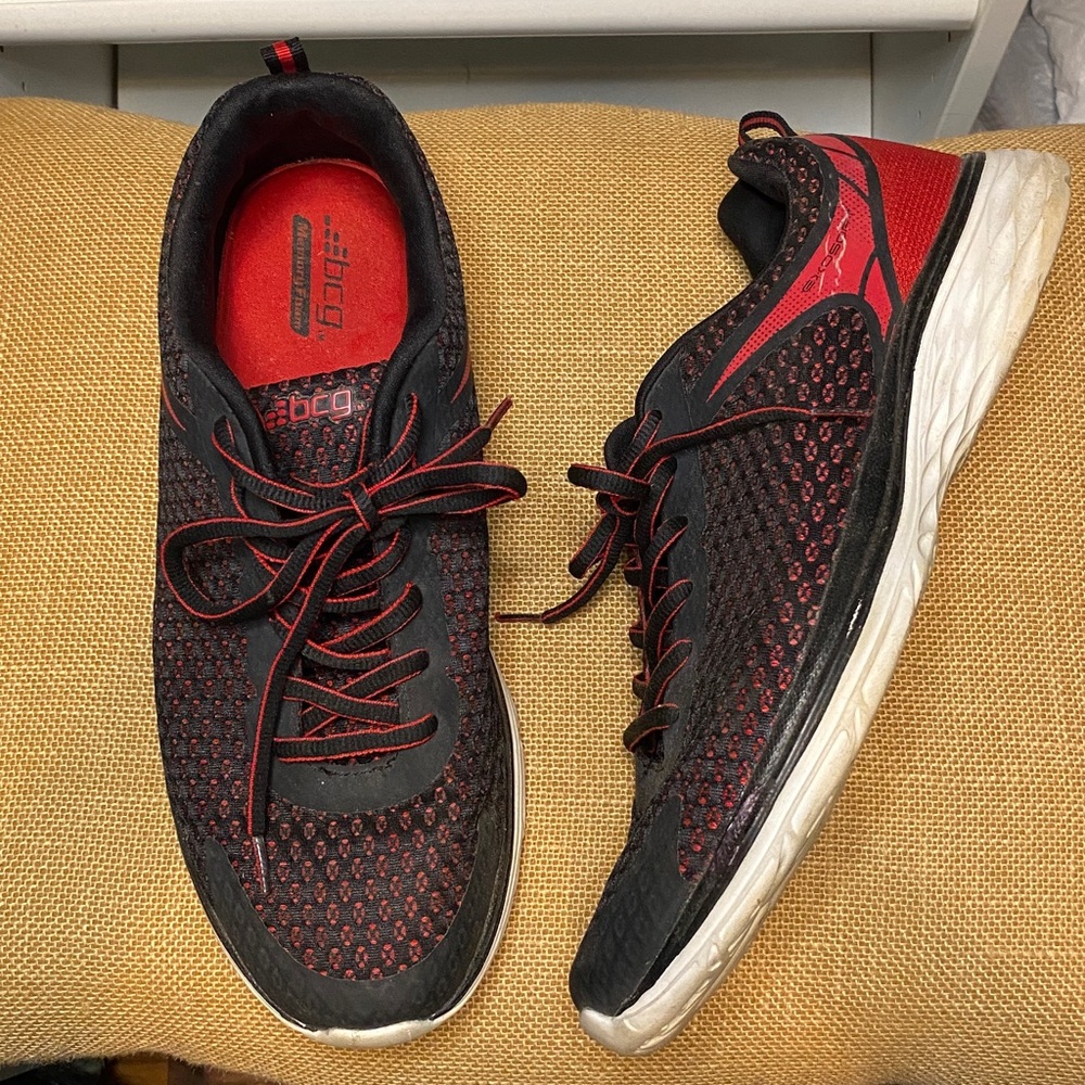 BCG Navy & Red Men's Athletic Shoes running Tennis sneakers trainers